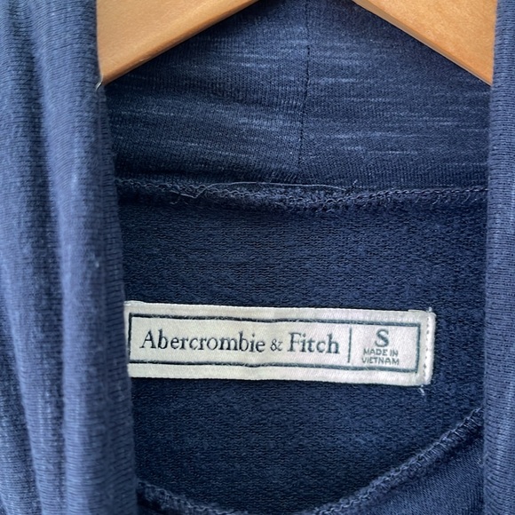 Abercrombie & Fitch Heathered Navy Turtleneck Tunic Top Size Small - Picture 5 of 12